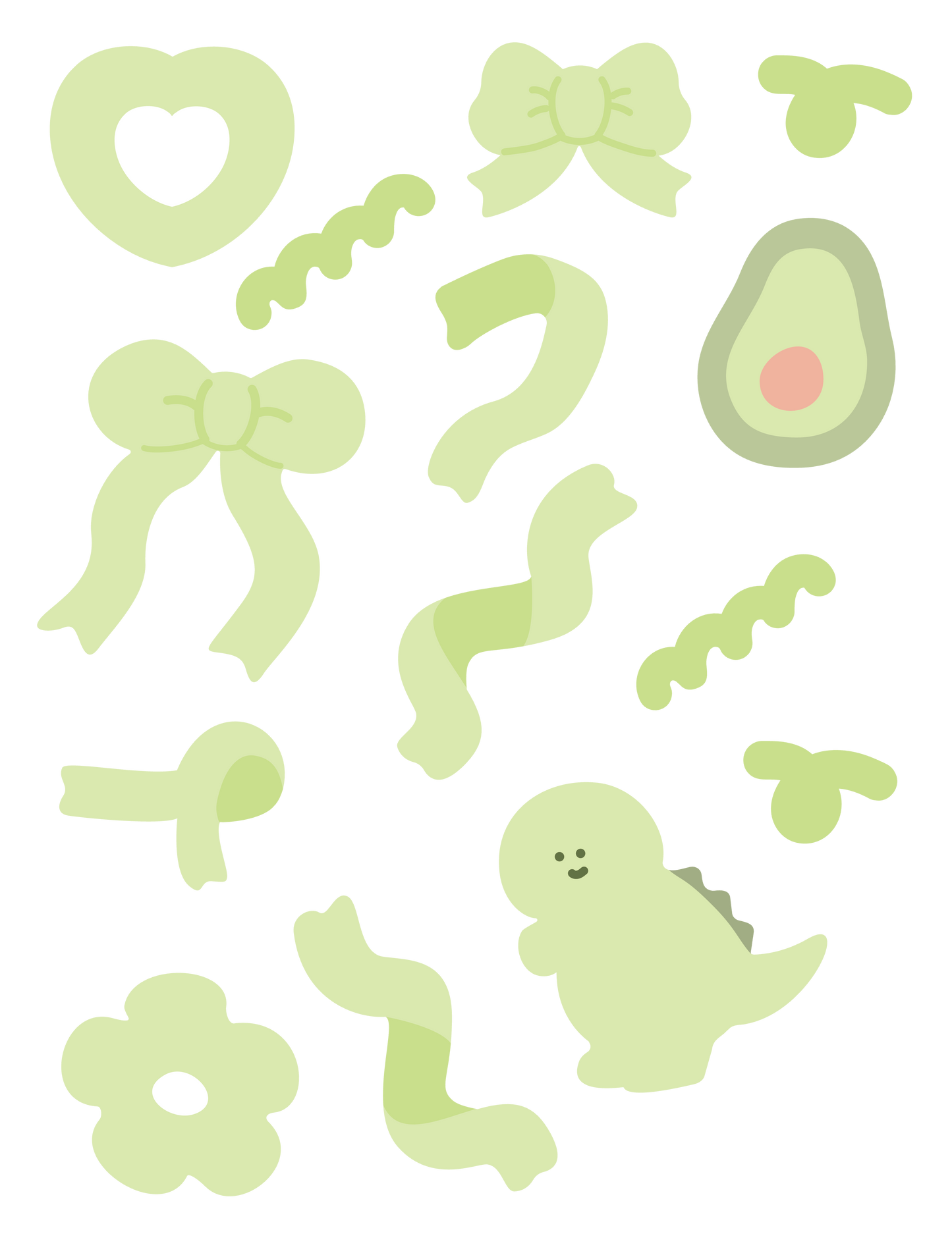 推し色ゆるイラスト_ グリーン