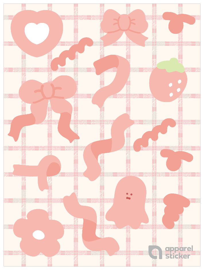 推し色ゆるイラスト_ レッド