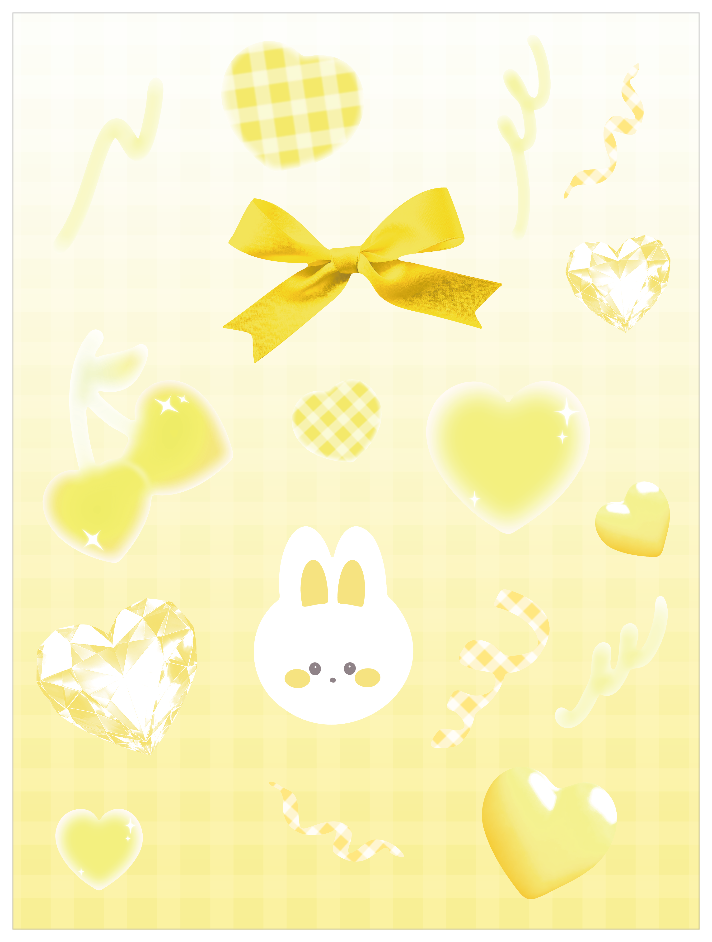 ガーリー系黄色