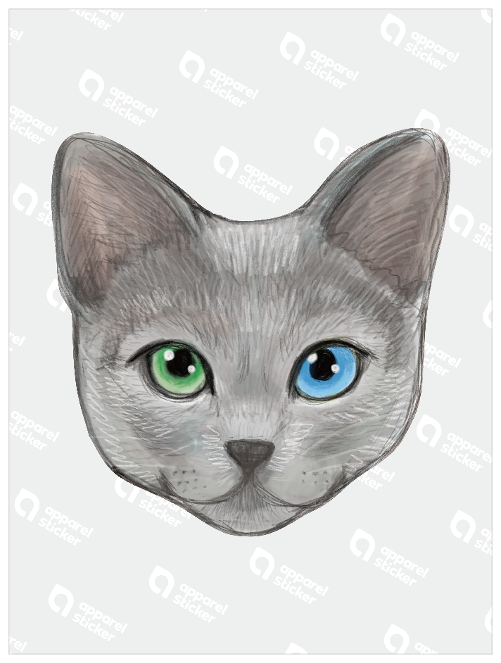 Refined Sketch Cat_russianblue