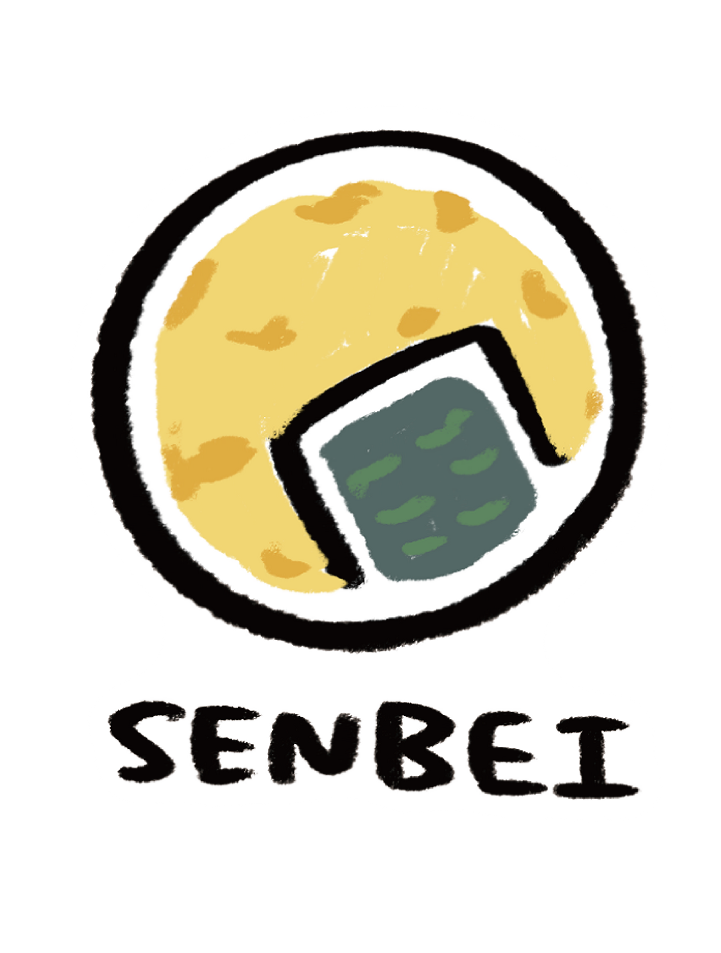 だびくん_文字せんべい