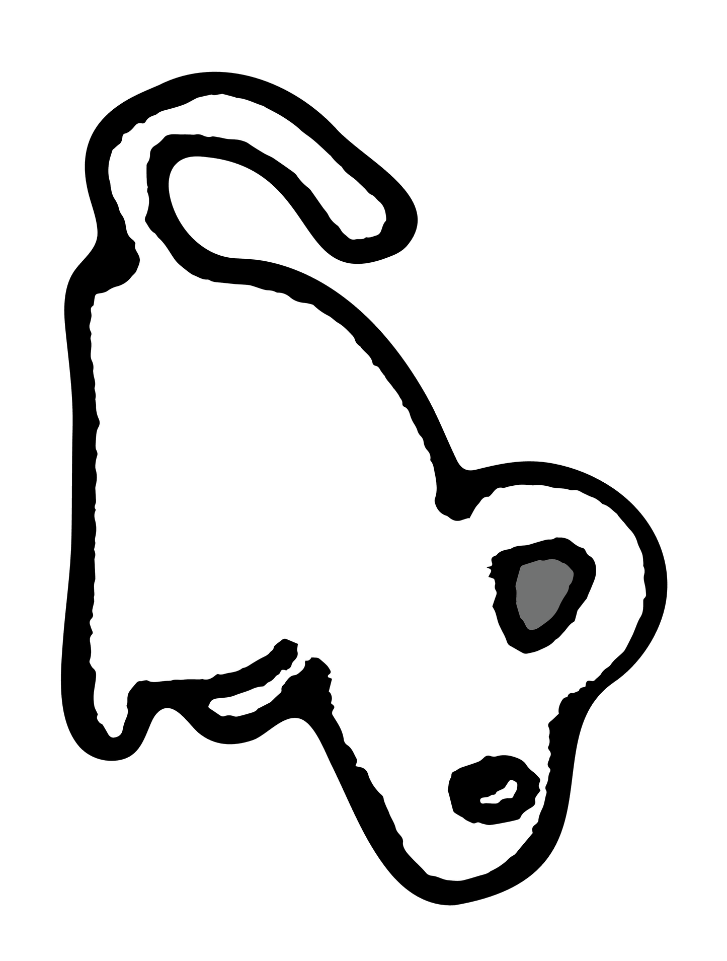 ものくろ_鼠