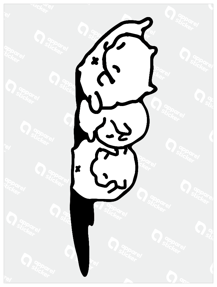 ものくろ_ハム三兄弟_影つき