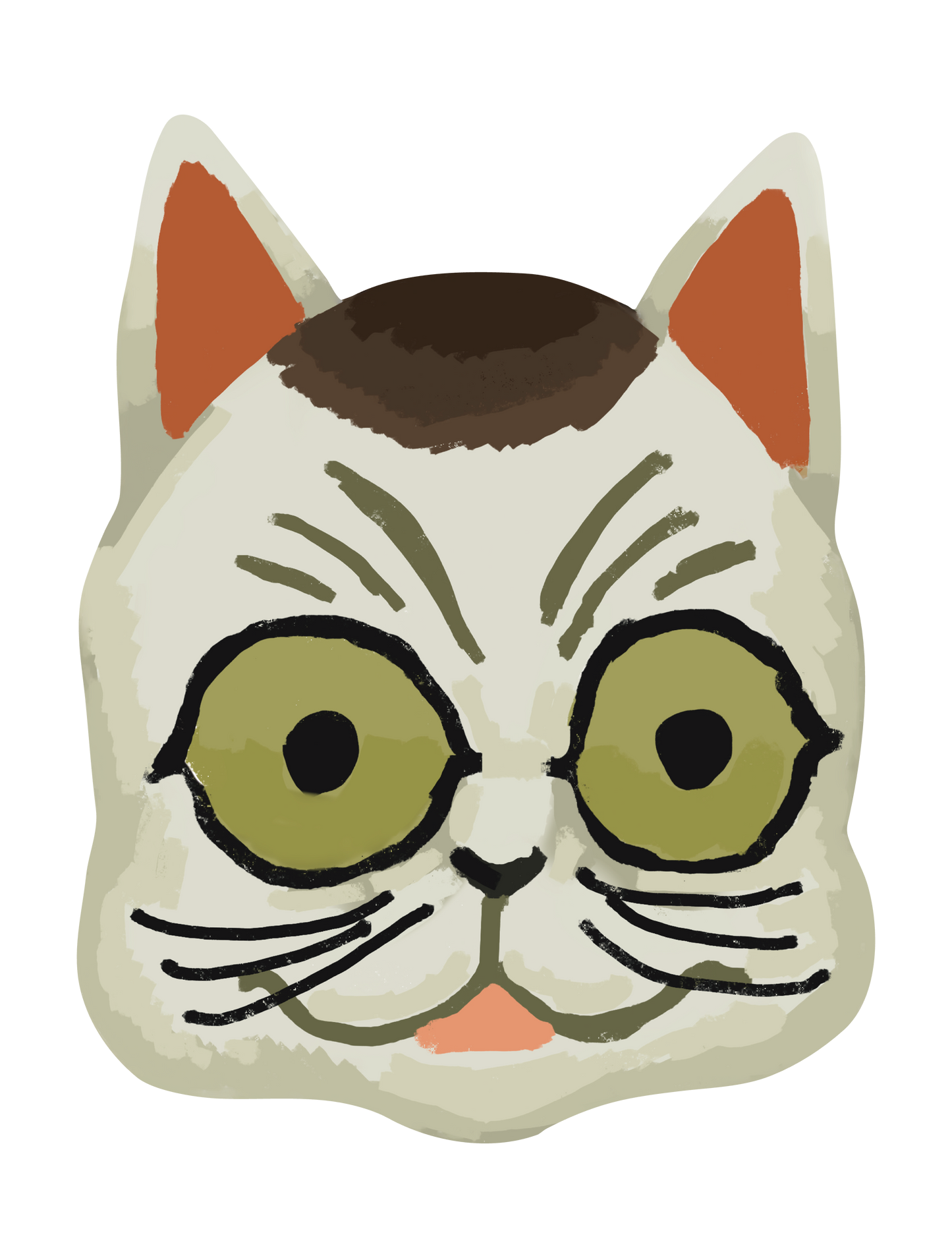 祭りのお面_猫面