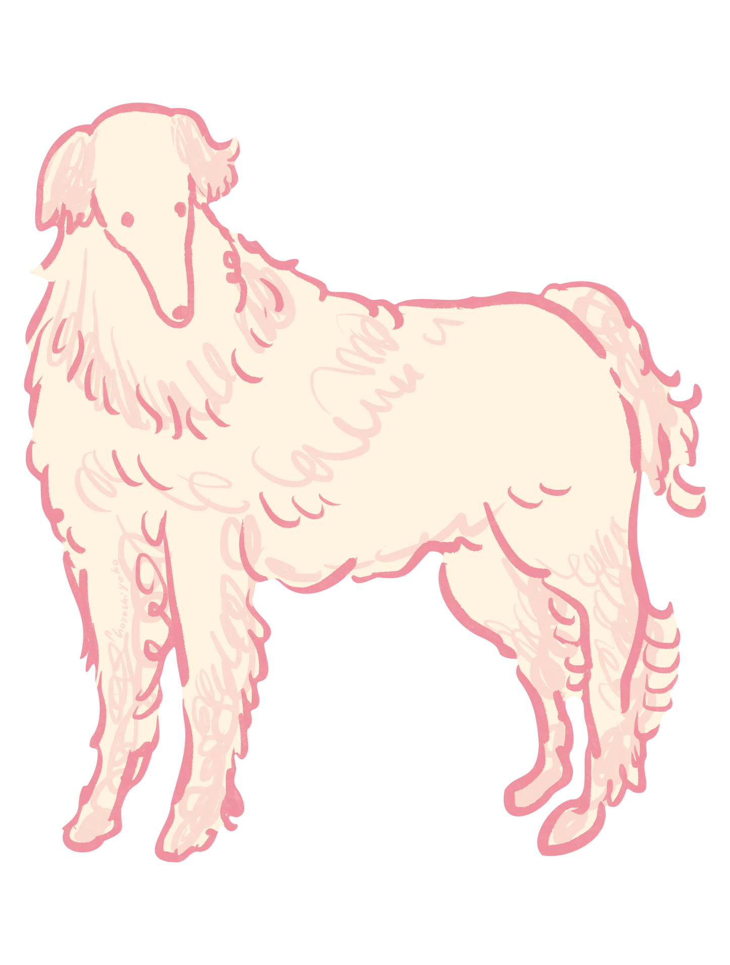 おしゃれ犬_ボルゾイ