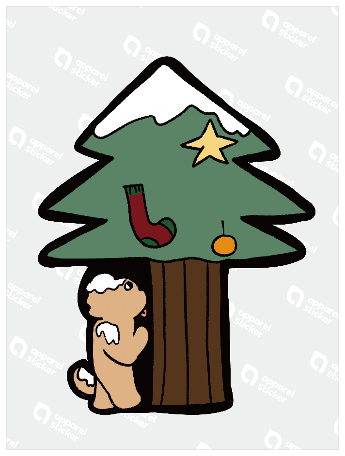 春夏秋冬犬_クリスマスツリー