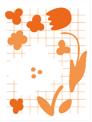 ミックスフラワー_オレンジ