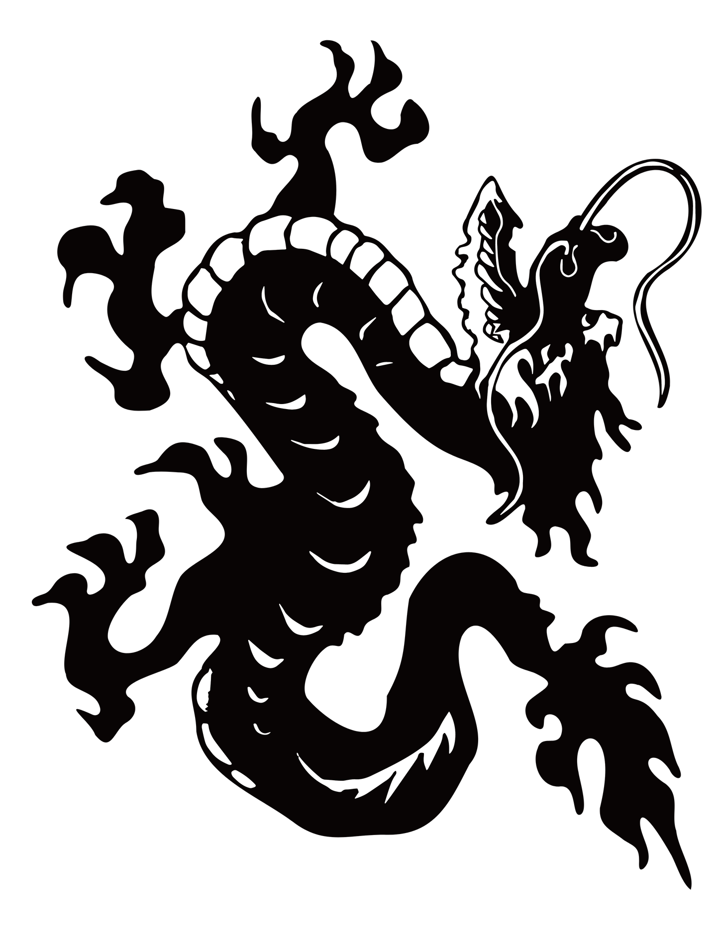 中華万歳_龍_Black