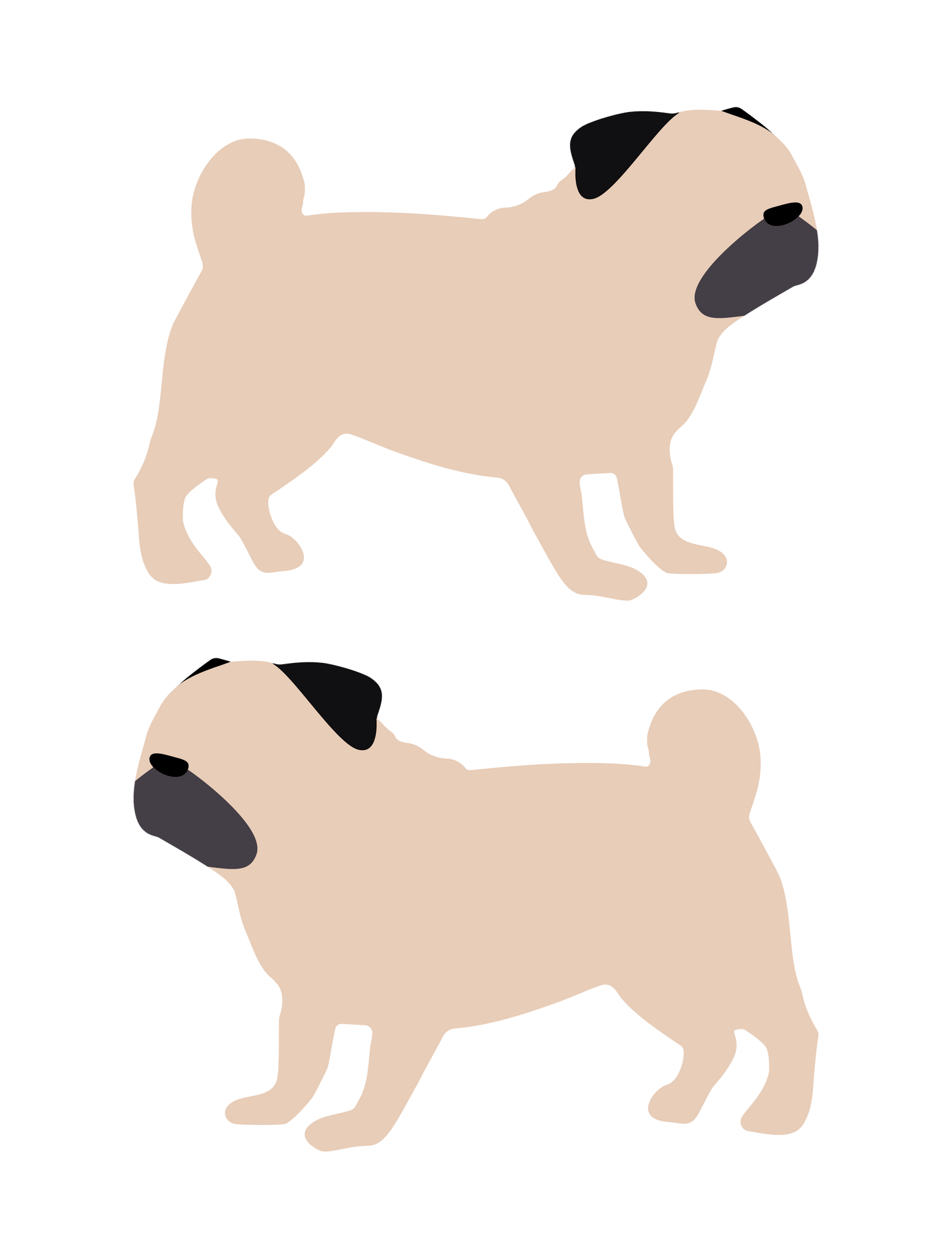 シンプル犬猫ミニ_パグ