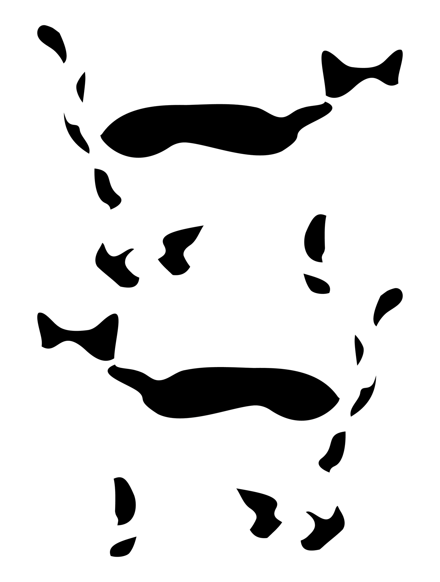 シンプル犬猫ミニ_黒縁猫