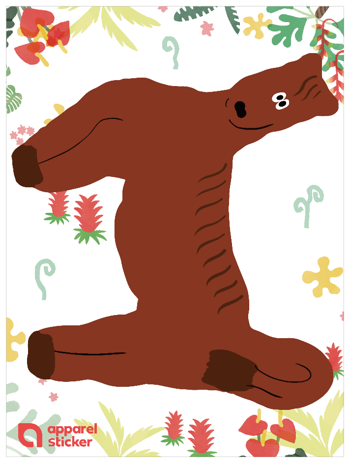 動物アルファベットA_ウマ H