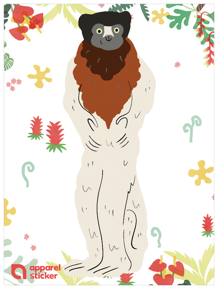 動物アルファベットA_インドリ I