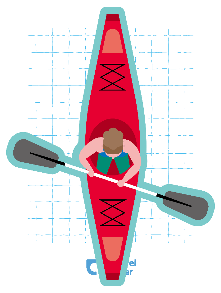 プール_カヤック01 シンプル縁