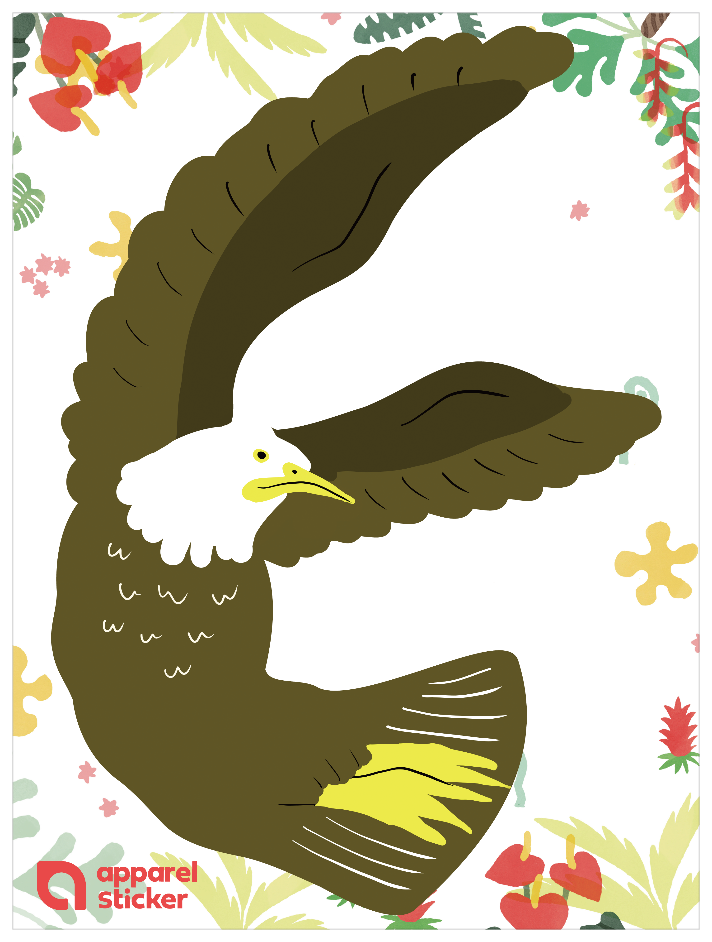 動物アルファベットA_ワシ E