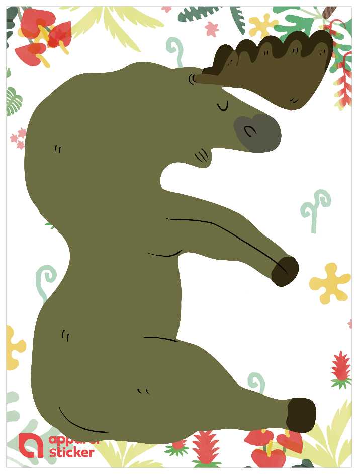 動物アルファベットA_エルク E