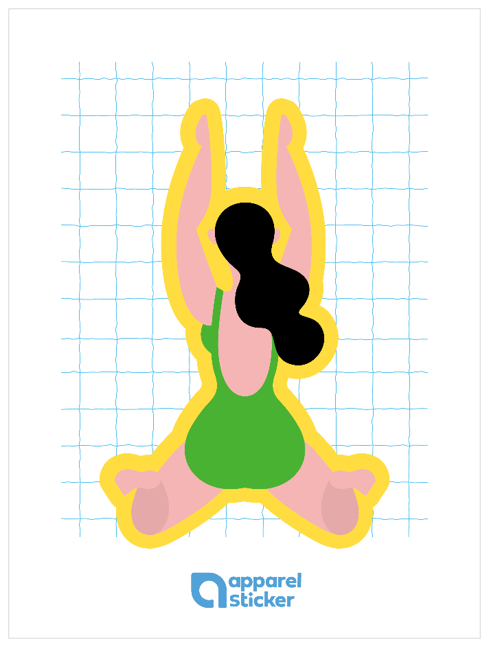 プール_平泳ぎ カラフル縁