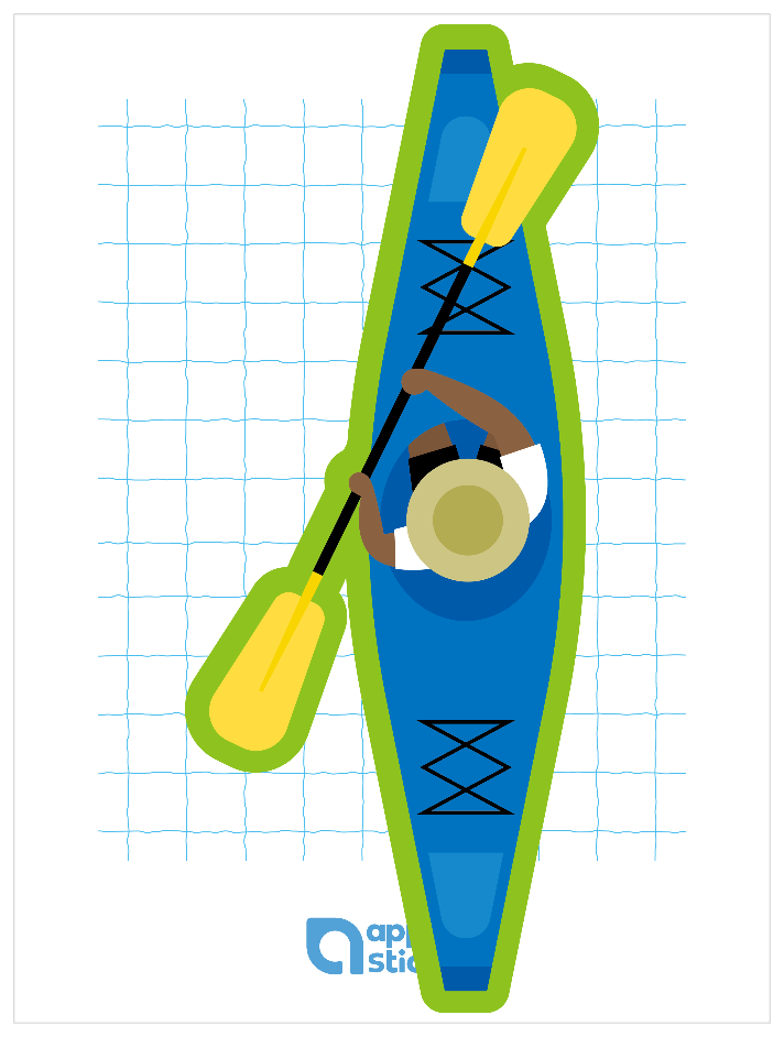 プール_カヤック02 カラフル縁