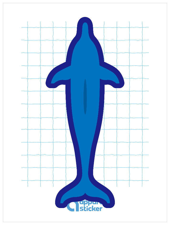 プール_イルカ カラフル縁