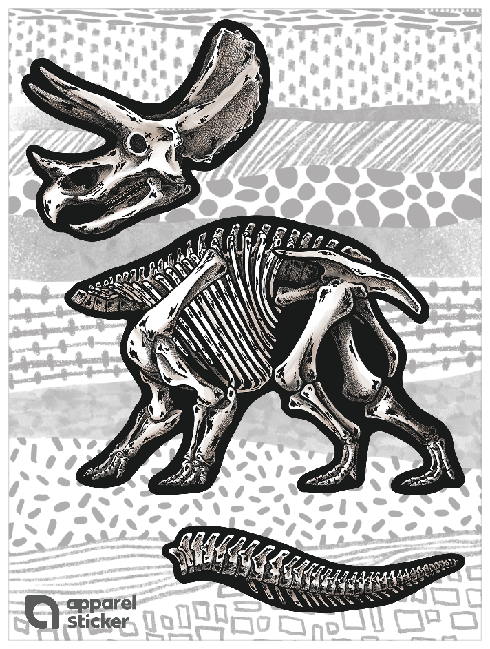 化石_トリケラトプス