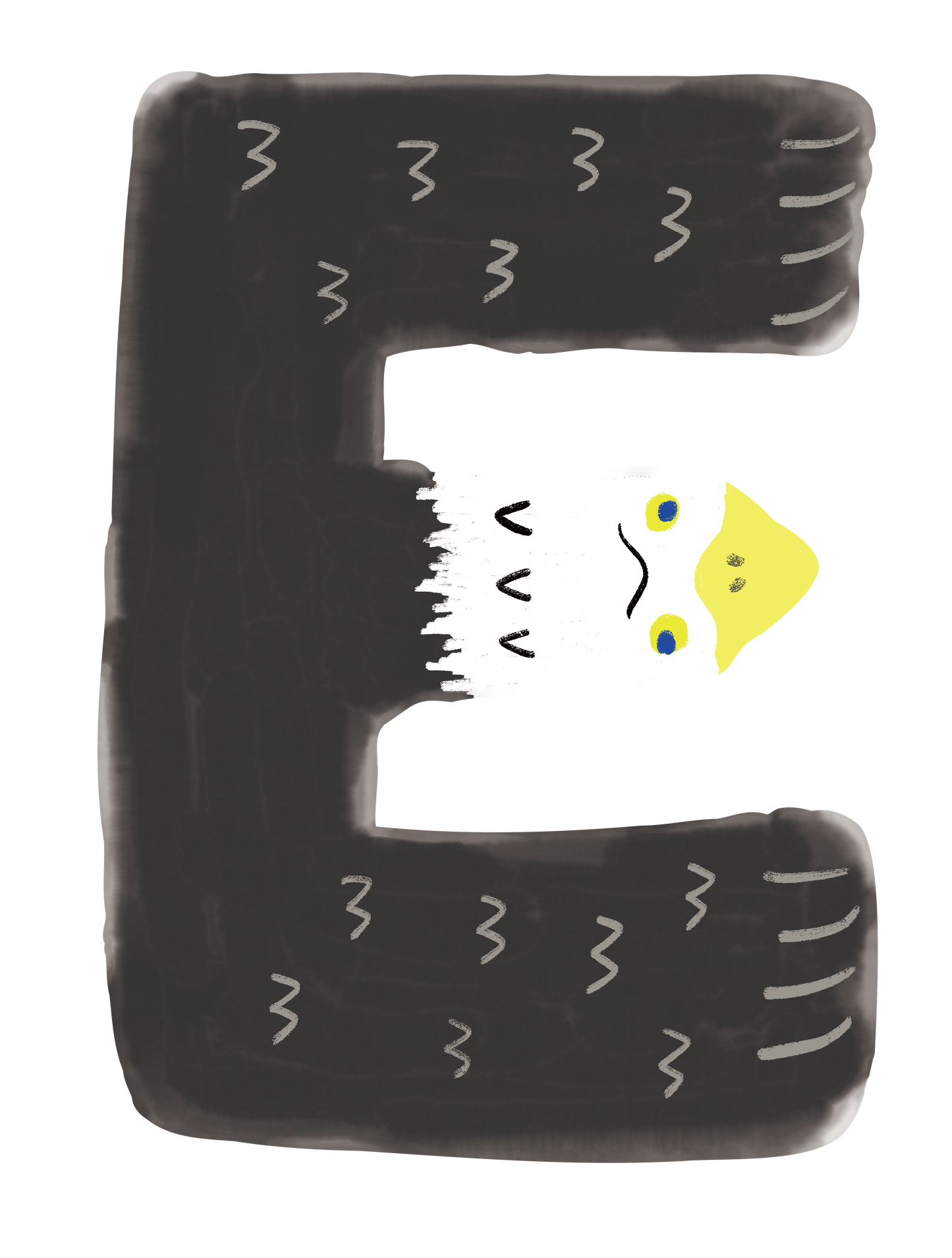 動物アルファベットI_ワシ E