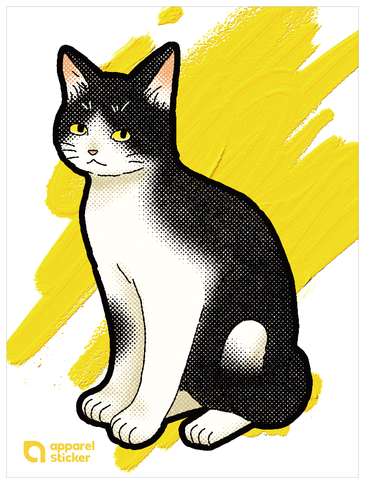 キャットT_雑種ハチワレ