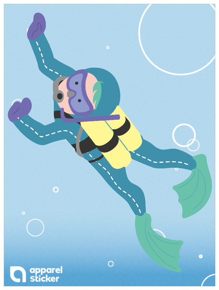 海の生き物_潜水士