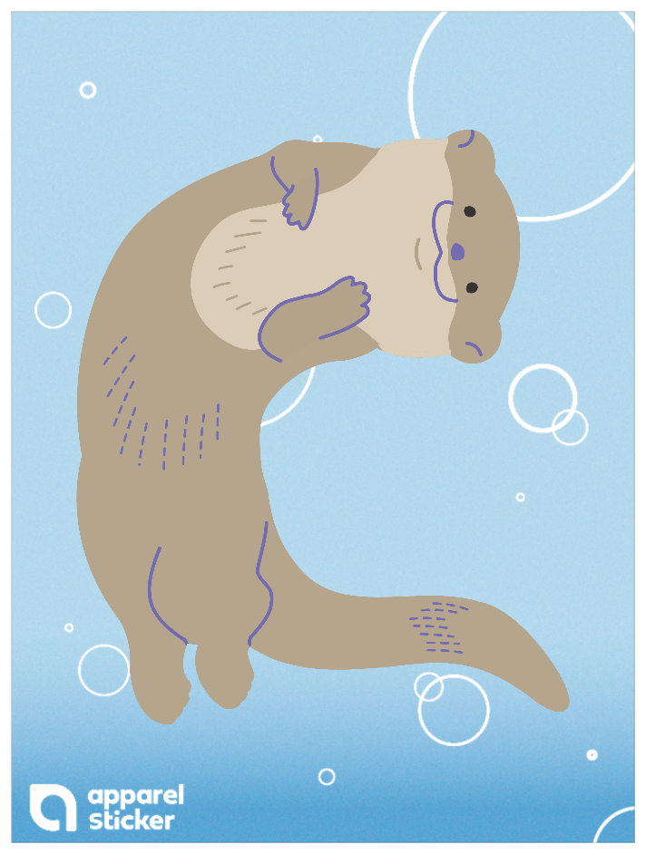 海の生き物_カワウソ