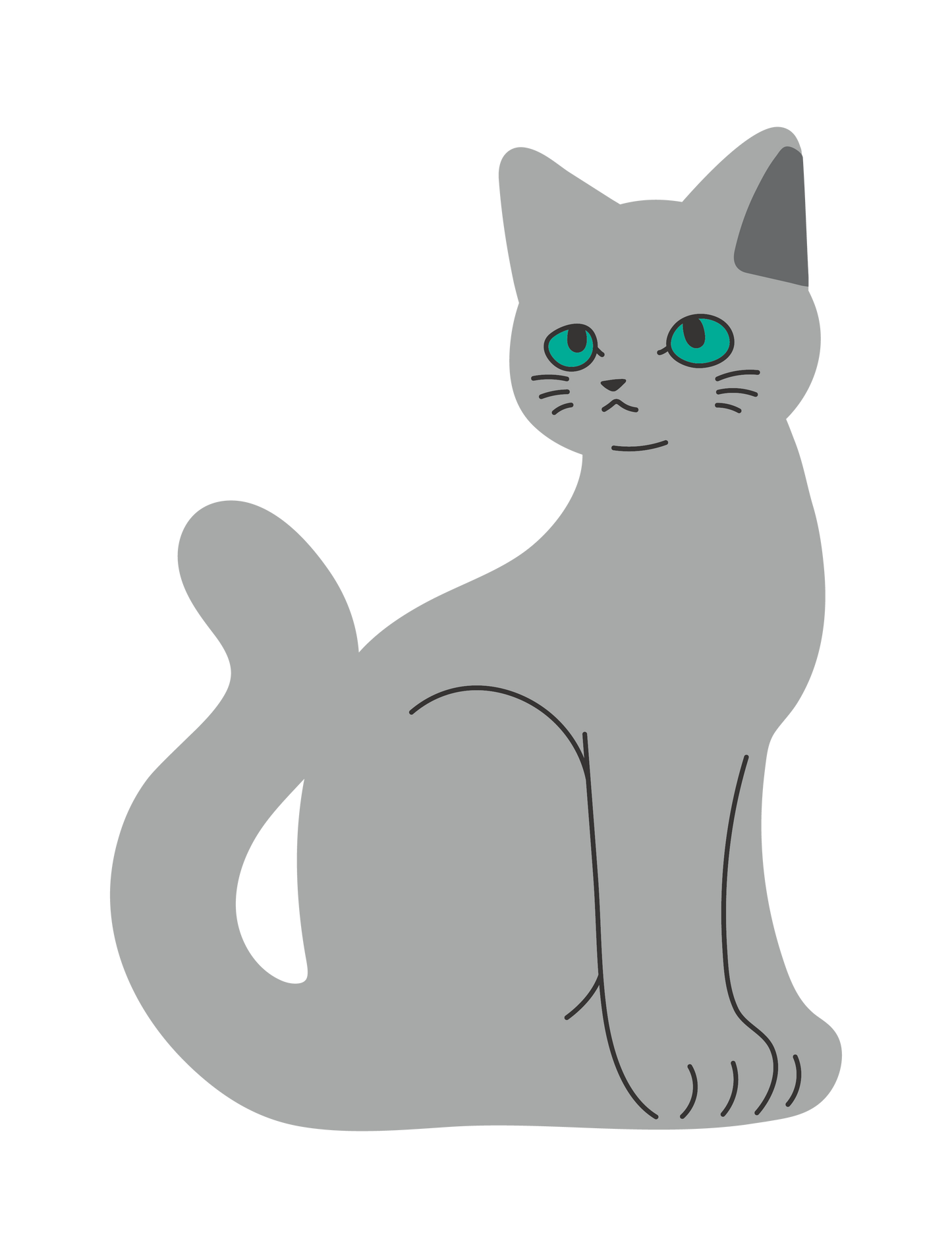 キャットT_ロシアンブルー