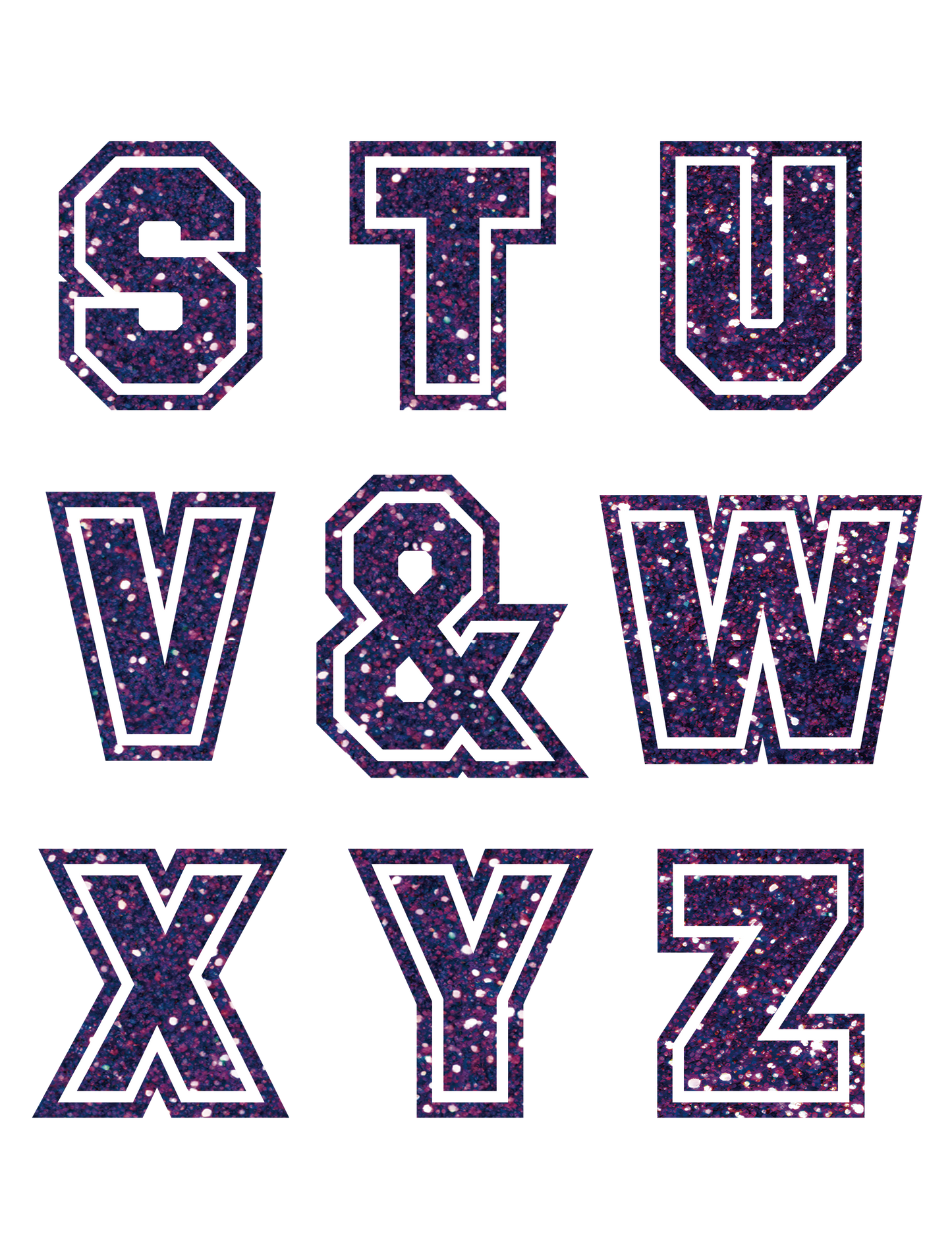 グリッターカレッジ_S-Z_パープル