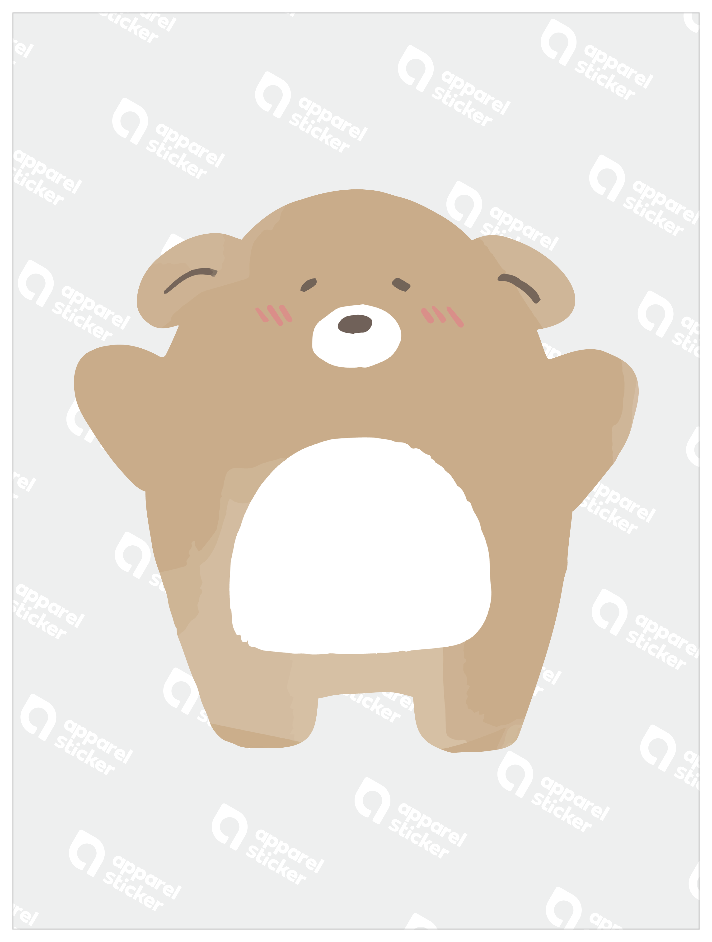 ベビーアニマル_くま(ばんざい)