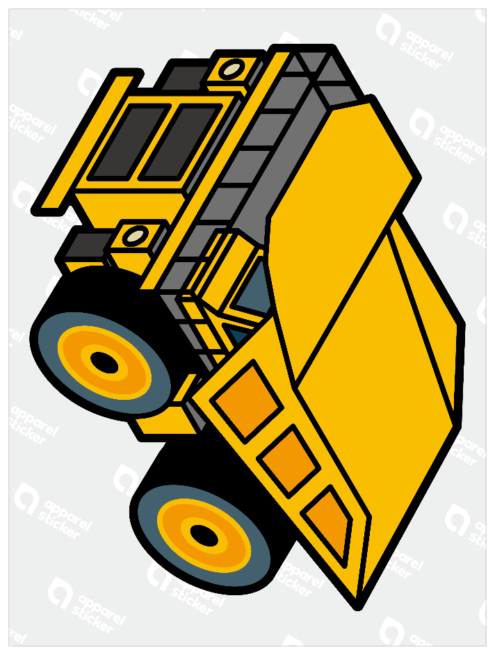 はたらく車_オフロードダンプトラック