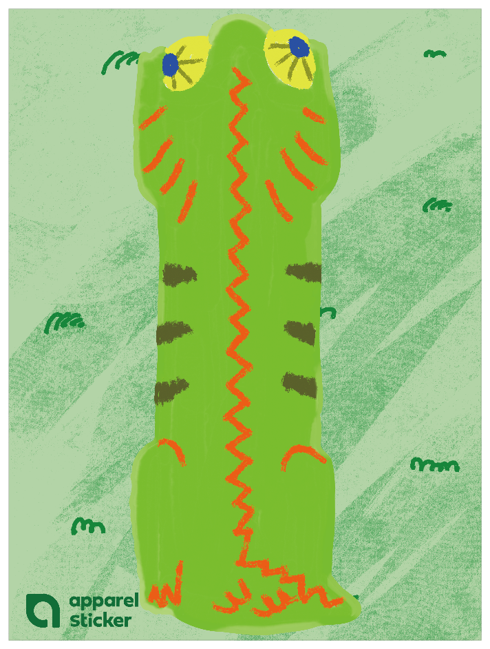 動物アルファベットI_イグアナ I