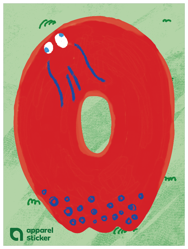 動物アルファベットI_タコ O