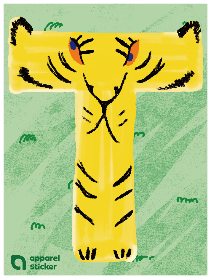 動物アルファベットI_トラ T