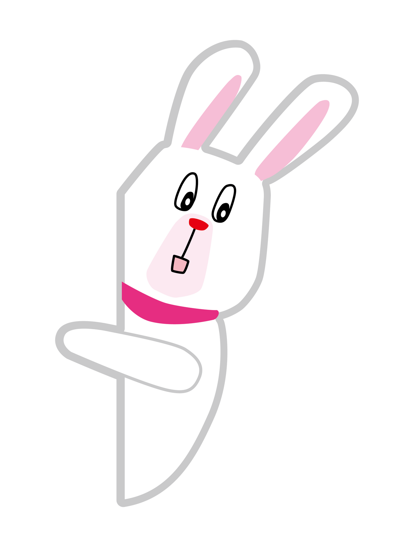ひょっこりうさぎ1