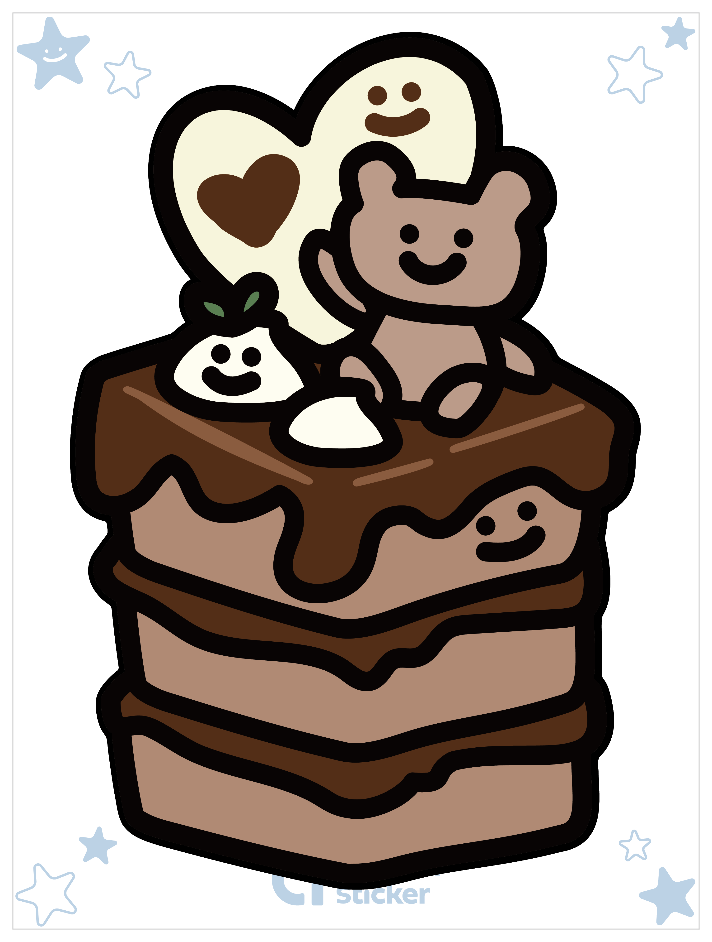 bear&chocolatecake