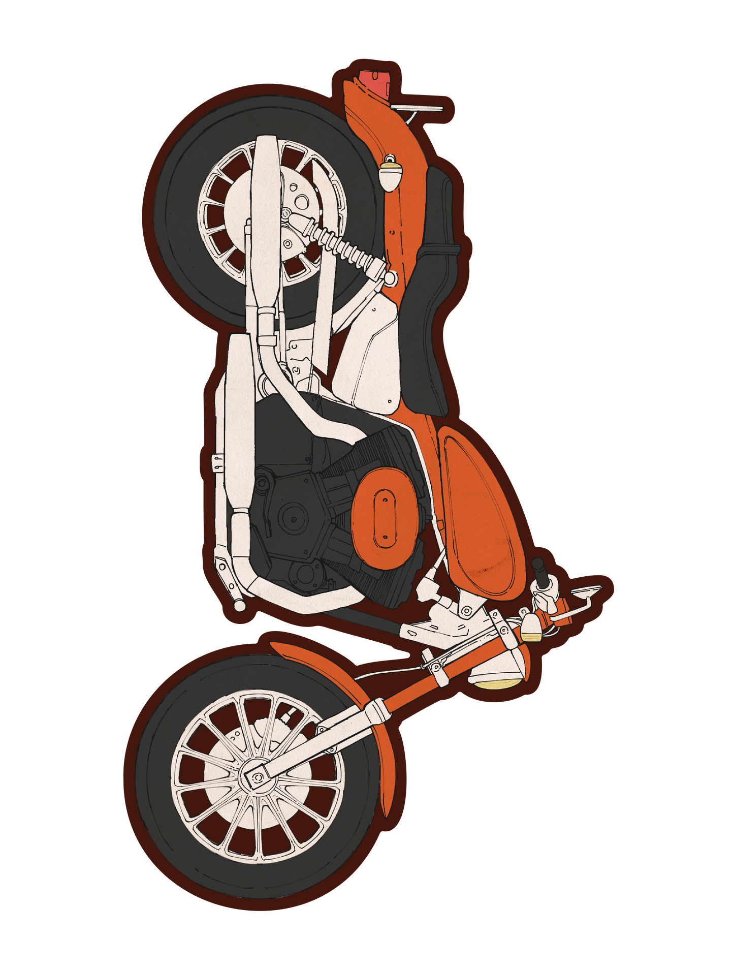 バイク赤