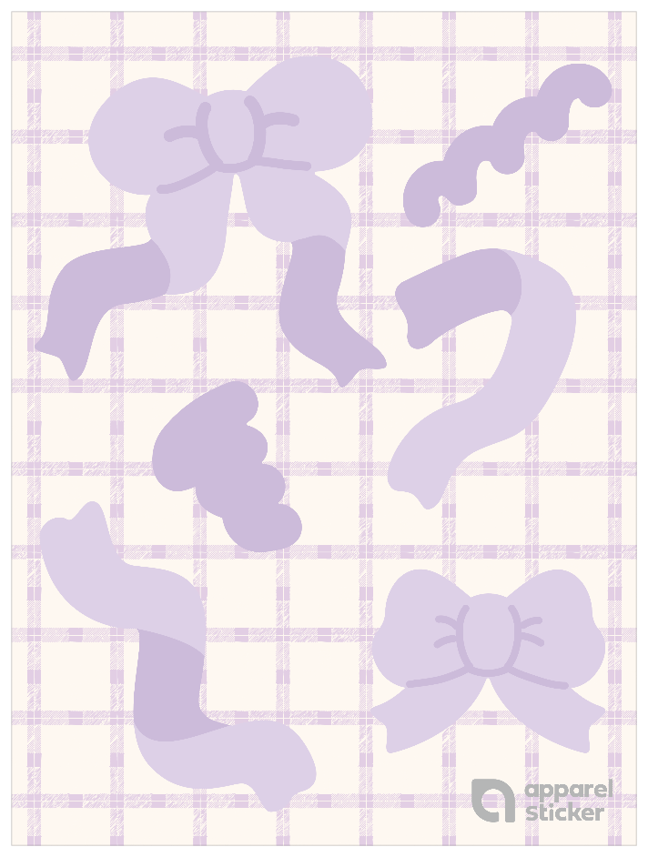 推し色ゆるリボン_パープル