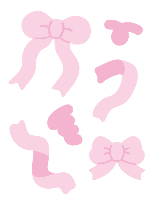 推し色ゆるリボン_ピンク