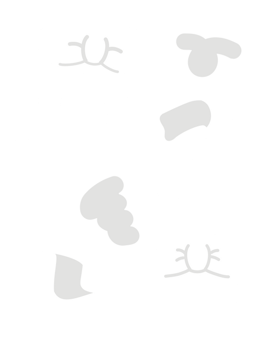 推し色ゆるリボン_ホワイト