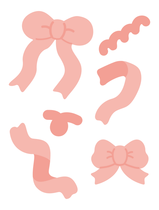 推し色ゆるリボン_レッド