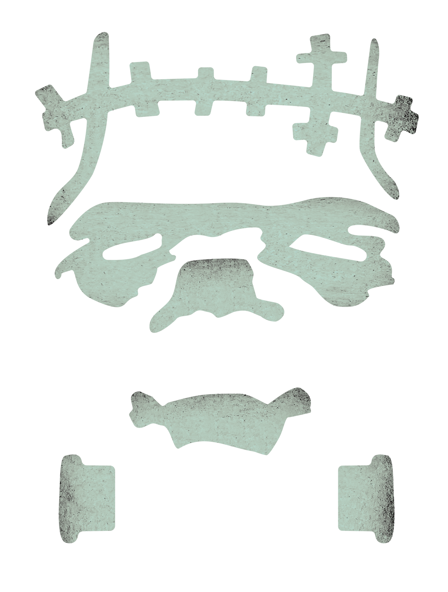 ふくわらい_ハロウィンフランケンブルー