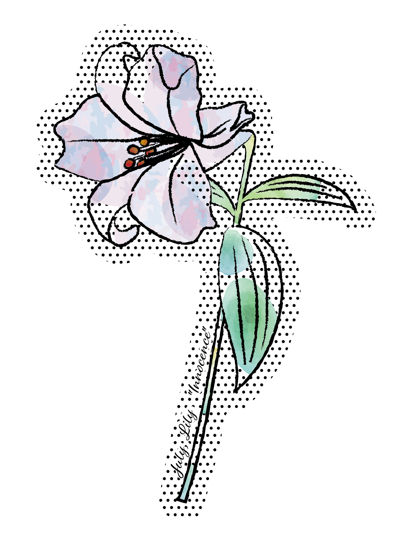誕生花_7月 ユリ「無垢」