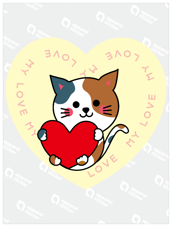 ハートだっこ_ネコ