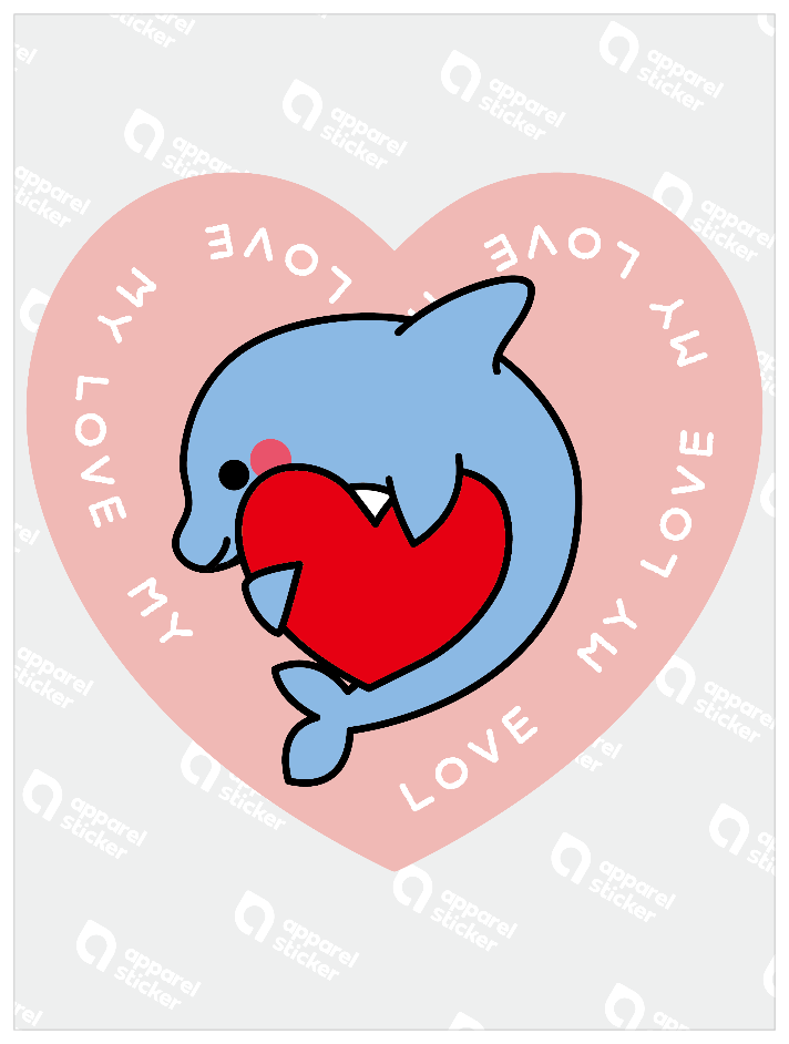 ハートだっこ_イルカ