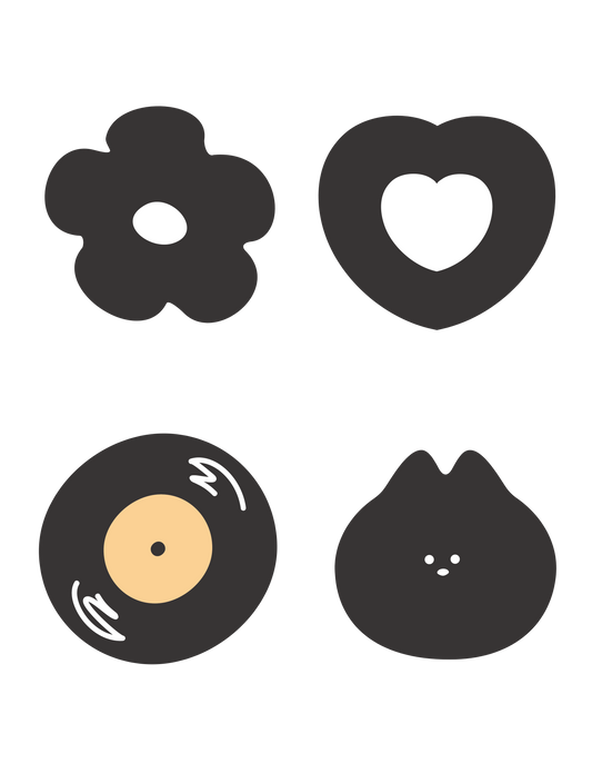 推し色ゆるモチーフ_ブラック