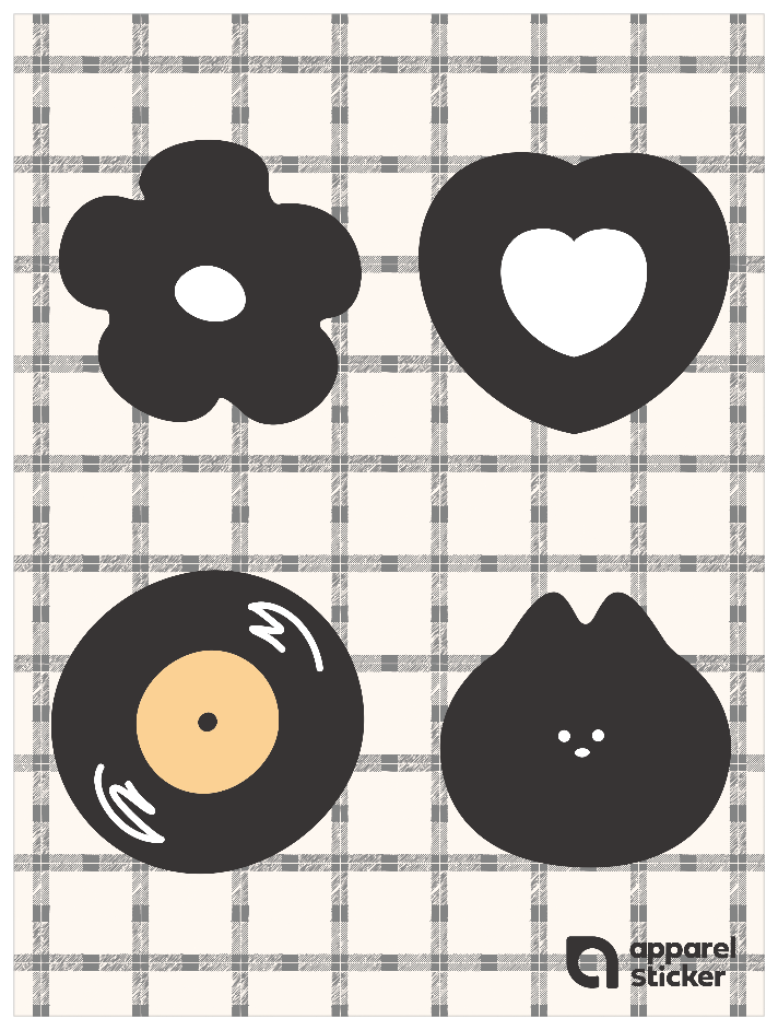 推し色ゆるモチーフ_ブラック