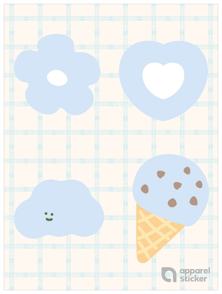 推し色ゆるモチーフ_水色