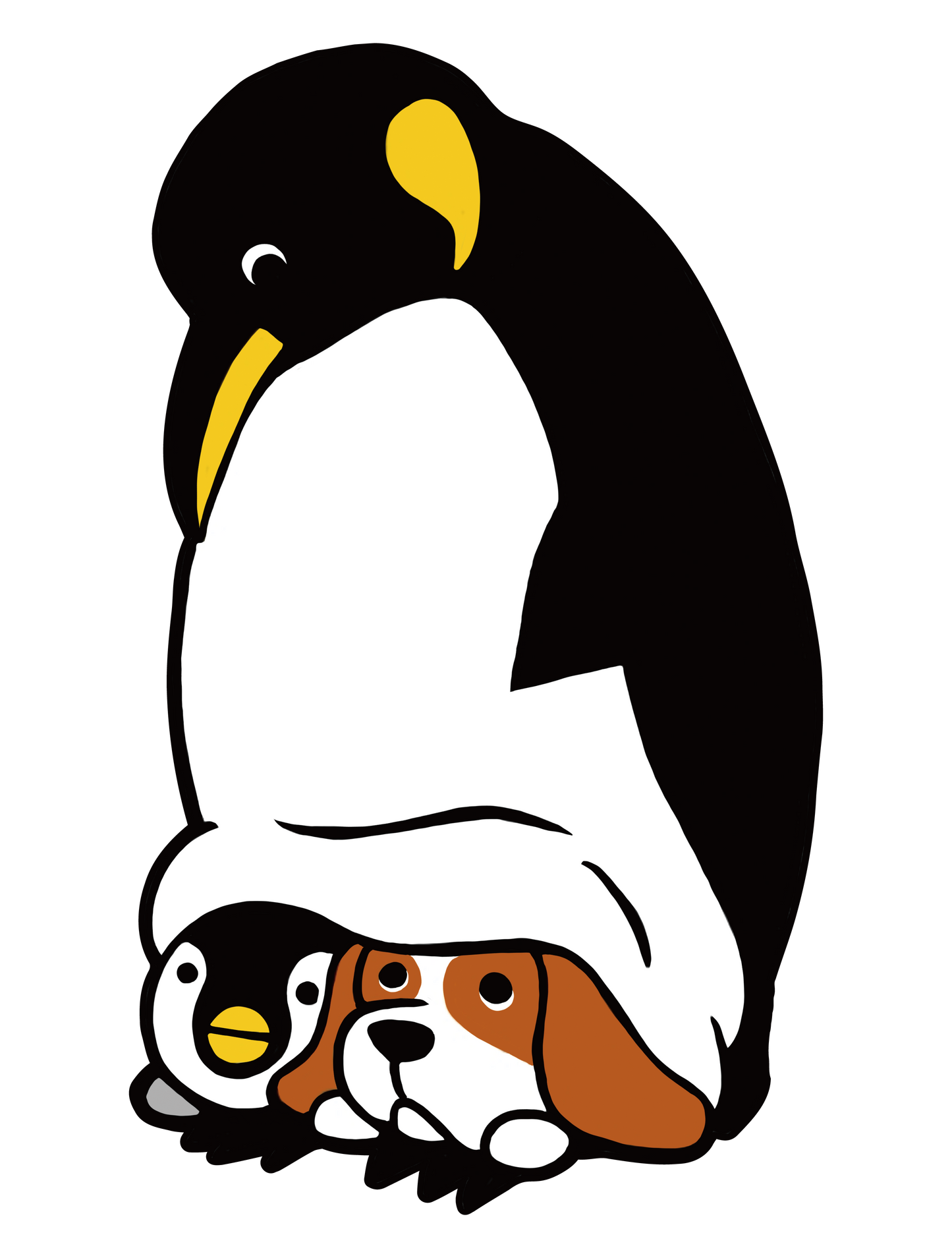 ペンギンの親子_よその子