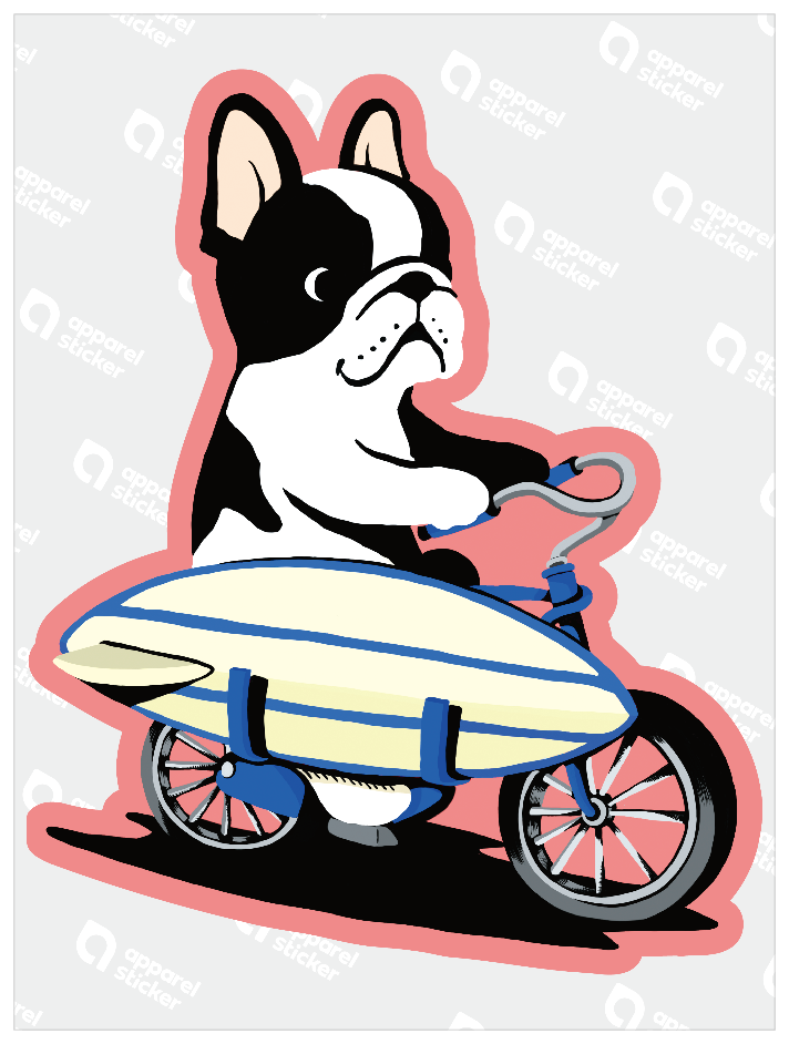 乗り物動物_自転車犬